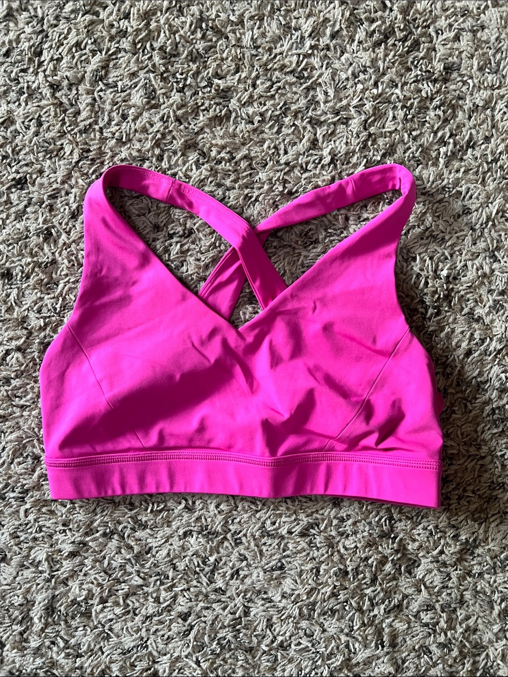 lululemon athletica Cross-Back Bikini Top in Hot Pink